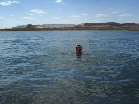 Le Lac Powell est baignable...