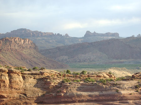 Panorama au delà de Delicate Arch Panorama au delà de Delicate Arch