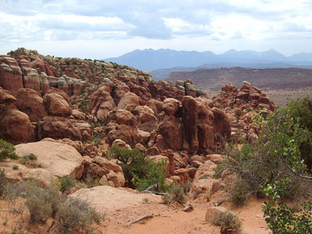 Fiery Furnace - vue du point de départ Fiery Furnace - vue du point de départ
