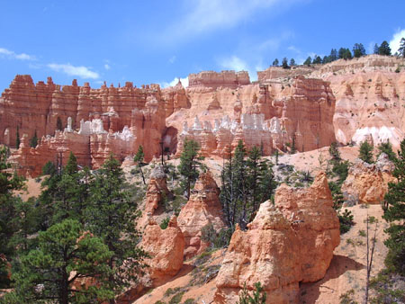 Bryce - Une paroi rocheuse Bryce - Une paroi rocheuse
